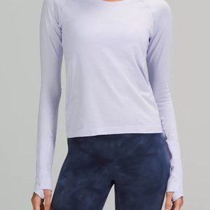 Lululemon Swiftly Tech Long Sleeve Shirt 2.0 Race Length Pastel Blue/Pastel Blue